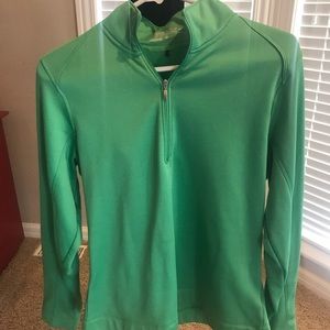 Nike Golf 3/4 zip jacket pullover medium green